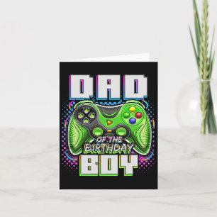 Tarjeta De La Partida De Videojuego De Cumpleaños P
