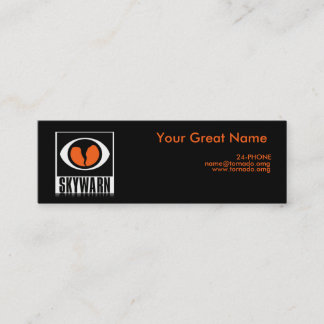 Tarjeta de la pequeña empresa del observador de