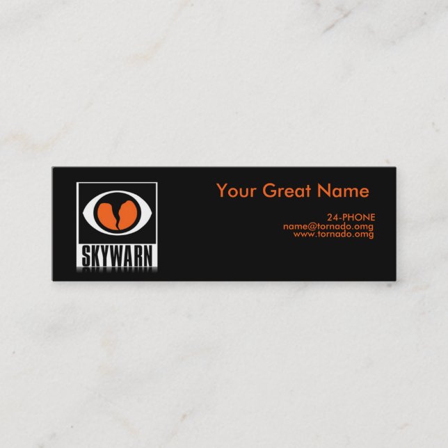 Tarjeta de la pequeña empresa del observador de (Anverso)