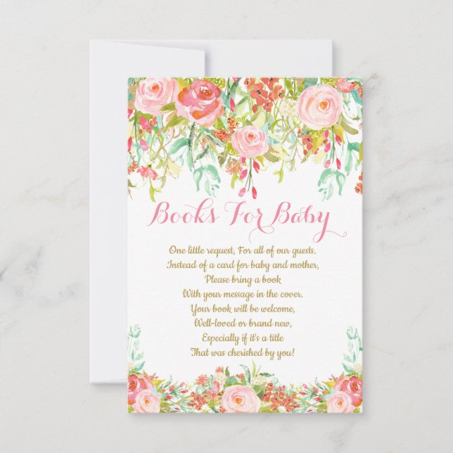 Tarjeta de la petición del libro de la acuarela (Anverso)