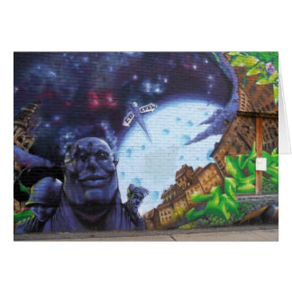 Tarjeta de la pintada de Montreal