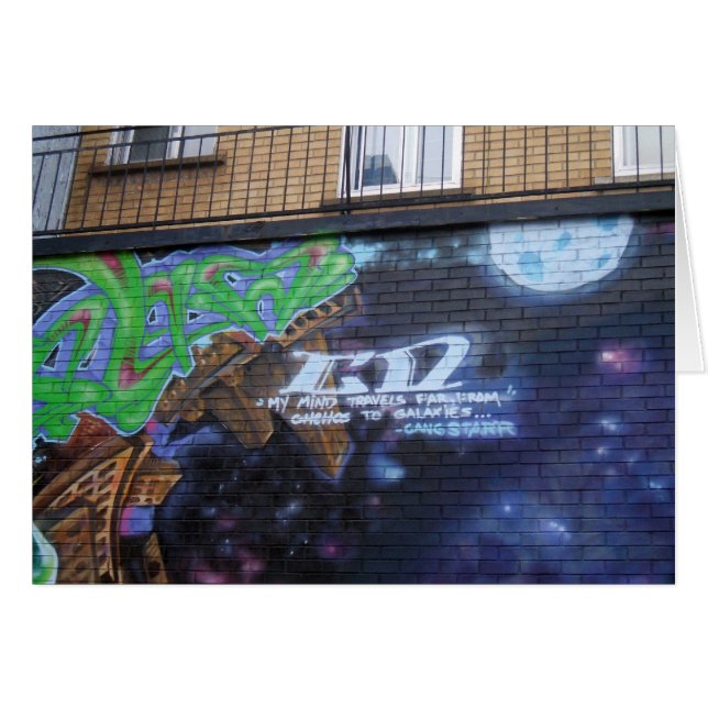 Tarjeta de la pintada de Montreal (Anverso (Horizontal))