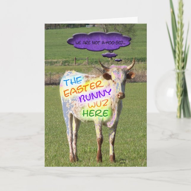 Tarjeta de la pintada de Pascua (Anverso)