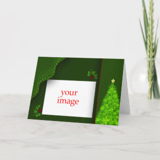 Tarjeta de la plantilla de la foto del navidad