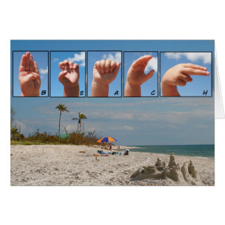 Tarjeta de la playa de SLG