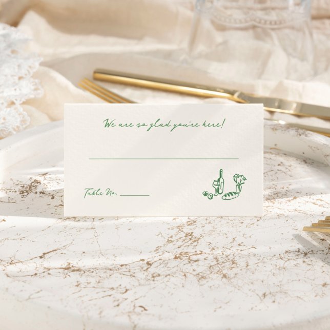 Tarjeta de la plaza verde dibujada a mano capricho (Subido por el creador)