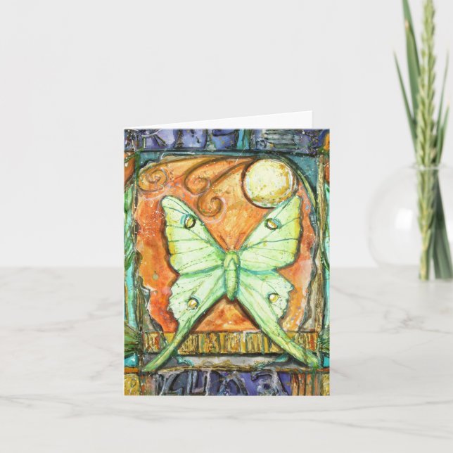 Tarjeta de la polilla de PMACarlson Luna (Anverso)