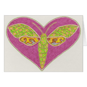 Tarjeta de la polilla del amor