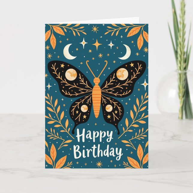 Tarjeta de la Polilla Soñadora Estrellada (Anverso)