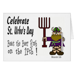 Tarjeta de la precipitación de la cerveza del St.