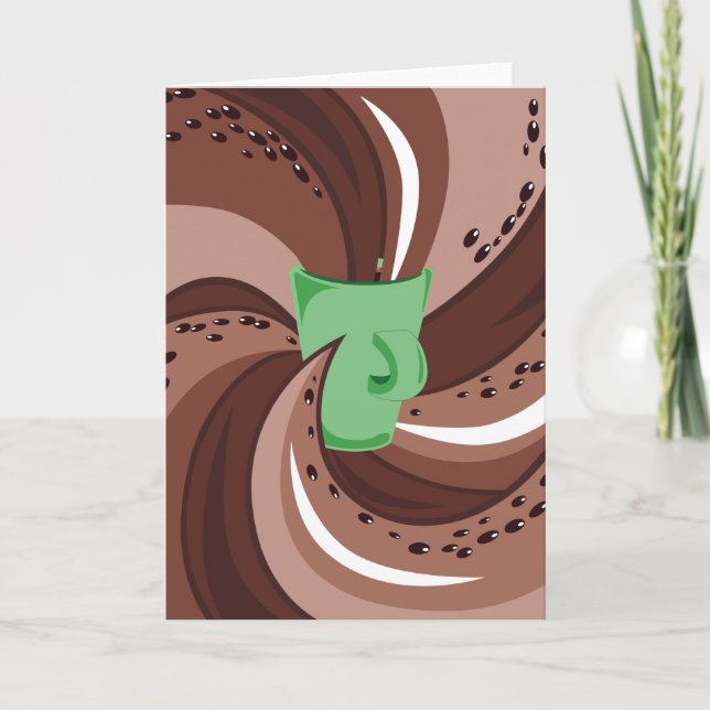 Tarjeta de la precipitación del café (Anverso)