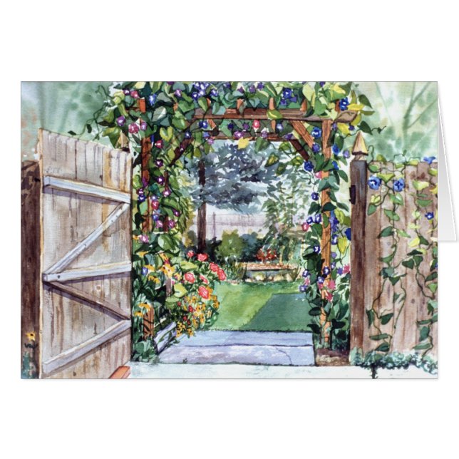 Tarjeta de la puerta de jardín de PMACarlson (Anverso (Horizontal))