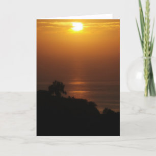 Tarjeta de la puesta del sol de La Jolla