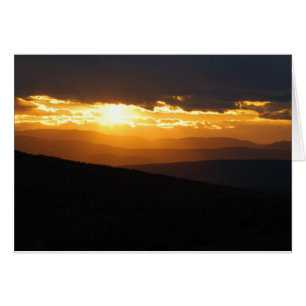 Tarjeta de la puesta del sol de Vermont en 3