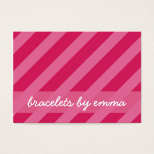 Tarjeta de la pulsera de la amistad de la "raya