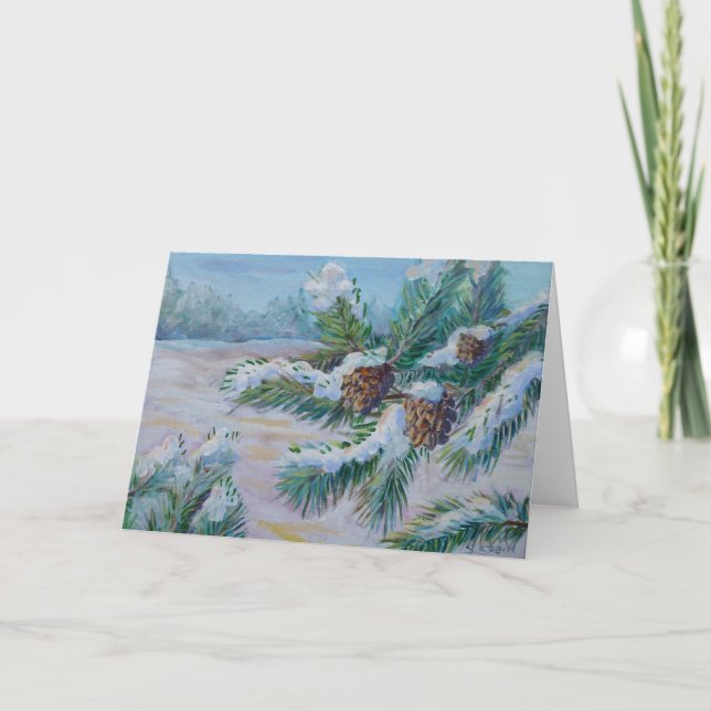 Tarjeta de la rama del pino (Anverso)