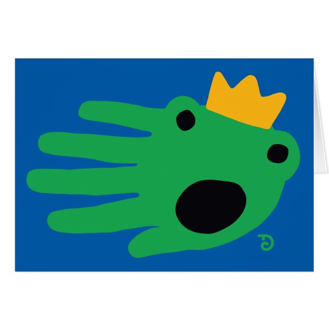 Tarjeta de la rana (Anverso (Horizontal))