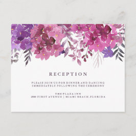 Tarjeta de la recepción de Boho Botanicals