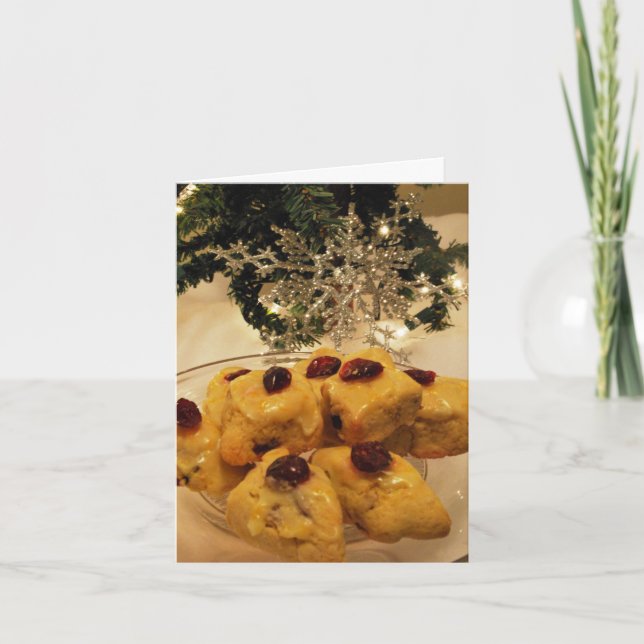 Tarjeta de la receta de la galleta del navidad (Anverso)