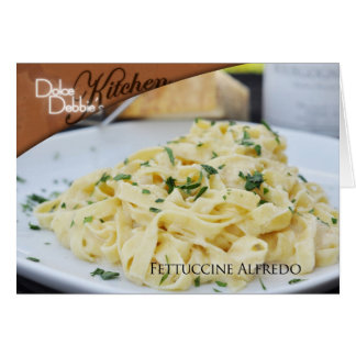 Tarjeta de la receta - Fettuccine Alfredo