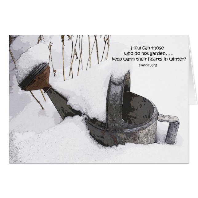 Tarjeta de la regadera del jardinero (Anverso (Horizontal))