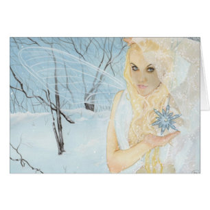 Tarjeta de la reina de la nieve