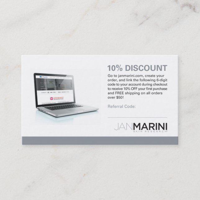 Tarjeta de la remisión del revendedor (Anverso)