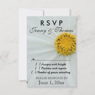 Tarjeta de la respuesta de RSVP