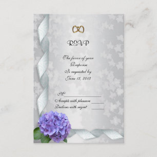 Tarjeta de la respuesta del Hydrangea