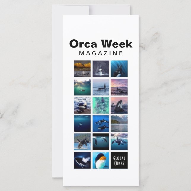 Tarjeta de la revista Orca Week (Anverso)