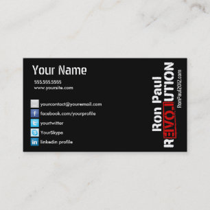 Tarjeta de la revolución de Ron Paul