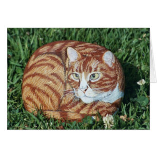 Tarjeta de la roca del gato del "jaspe"