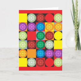 Tarjeta de la rueda de Dharma