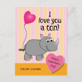 Tarjeta de la sala de clase del el día de San