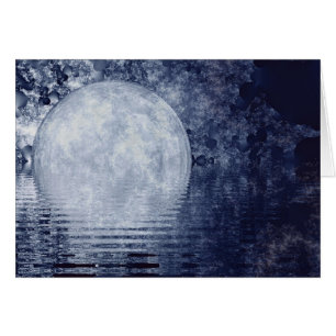 Tarjeta de la salida de la luna de la vía láctea