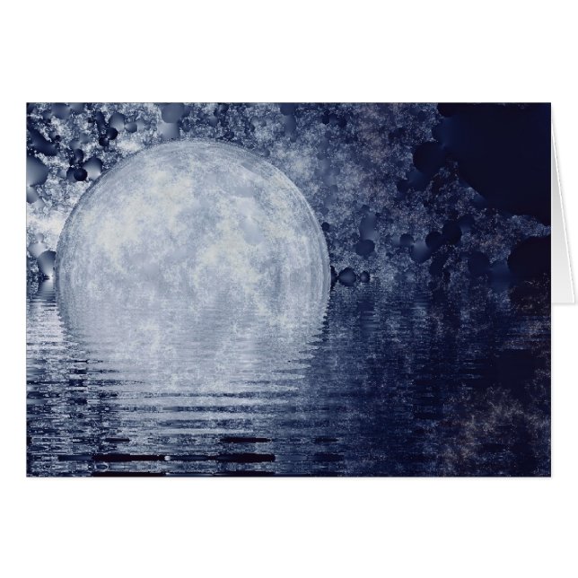 Tarjeta de la salida de la luna de la vía láctea (Anverso (Horizontal))