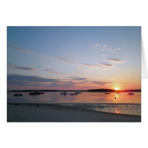 Tarjeta de la salida del sol