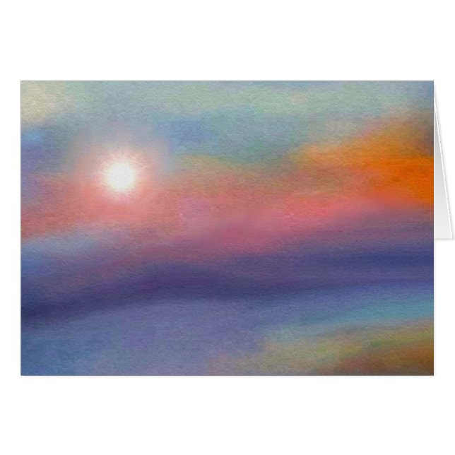 Tarjeta de la salida del sol del Ani de Modeh (Anverso (Horizontal))