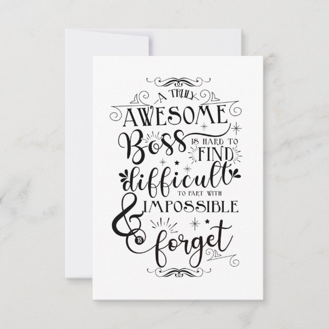 Tarjeta de la semana de apreciación del jefe (Anverso)