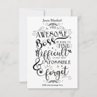 tarjeta de la semana de apreciación del jefe impre