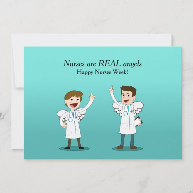 Tarjeta de la Semana de Enfermeras Angels (Anverso)
