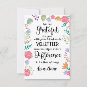 tarjeta de la semana de reconocimiento voluntario