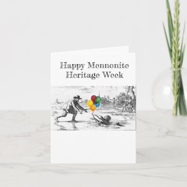 Tarjeta de la Semana del Patrimonio Menonita de Di (Anverso)