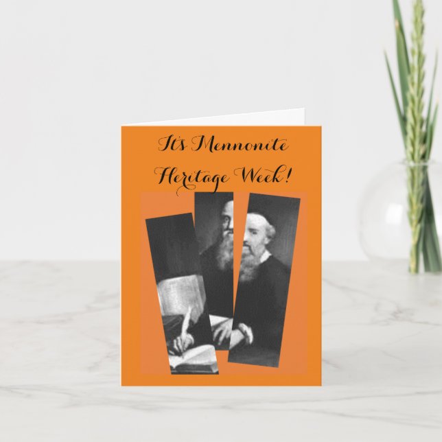 Tarjeta de la Semana del Patrimonio Menonita de Sc (Anverso)