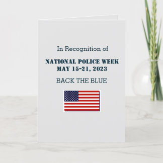 Tarjeta de la Semana Nacional de la Policía 2023