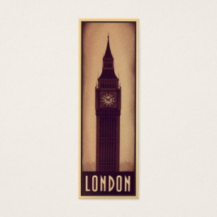 Tarjeta de la señal de Londres con la silueta de