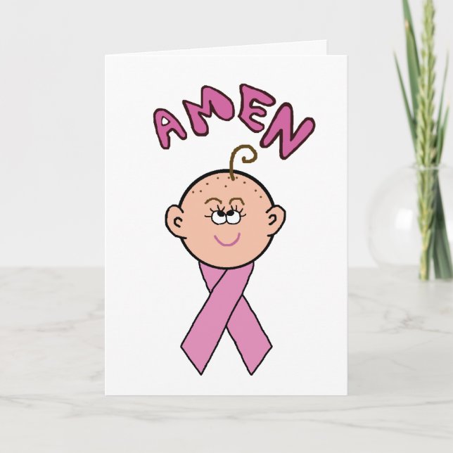 Tarjeta de la señora "Amen" felicitación de Chemo (Anverso)