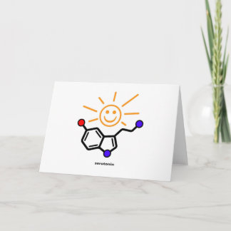 Tarjeta de la sol de la serotonina