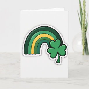 Tarjeta de la Suerte del Arcoíris Irlandés
