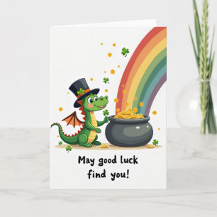 Tarjeta de la suerte del Dragón Afortunado